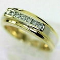 thumbnail image 3 of 2Ct Round Cut Lab Created Diamond Eternity Engagement Ring 14K Yellow Gold Plated Silver, 3 of 4