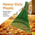 thumbnail image 5 of Superio Adult Rake Replacement Head, Durable Plastic Head to Sweep Leaves in Lawn and Tidying Up The Garden, Green, 5 of 7