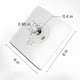 thumbnail image 3 of Ganchos adhesivos para cuadros sin clavos | Colgadores de pared autoadhesivos de alta resistencia | Soporta hasta 5 kg | Acero inoxidable de 6x6cm | Para fotos, pósters, toallas, llaves, sombreros, 3 of 7