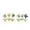 B, variant on Car Windmill Decorations, Green Leaf Mini Car Interior Ornaments, 6PCS Acrylic Center Console Decor, Non-Rotating Dashboard Ornaments, Versatile Stylish, Perfect Gift for Family Friends Car Lovers