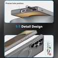 thumbnail image 3 of Dteck for Samsung Galaxy S25 Plus Case with 360° Rotatable Magnetic Stand, Compatible with Mag-Safe Military-Grade Protection Shockproof TPU+PC Matte Back Cover ,Gray, 3 of 6