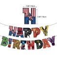 thumbnail image 3 of ZOOUSQII The Avengers Birthday Party Supplies, Party Decorations Set Include Plates Napkins Banner Balloons Cake Toppers Tableware Party Supplies for Boys Girls Birthday Party PD221-115, 3 of 6
