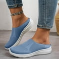 thumbnail image 2 of YLYL Women Knit Backless Mules Breathable Mesh Slip on Lightweight Comfortable Walking Shoes, 2 of 6