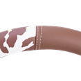 thumbnail image 3 of Auto Drive Universal Fit Brown Cow Steering Wheel Cover, Set of 1, Fit Most Cars, SUVs, Trucks, Vans, 3 of 5