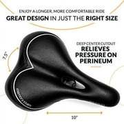Bikeroo Memory Foam Bike Seat - Comfort Bicycle Saddle for Men and Women