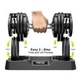 PRCTZ 1050 lb Quick Select Adjustable Dumbbell, Enhanced 3Point