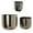 Black Floating Solid Round S/3 9", 7", 6"H, variant on DecMode 16" and 13"H Indoor Outdoor Black Metal Planter with Removable Stand (2 Count)