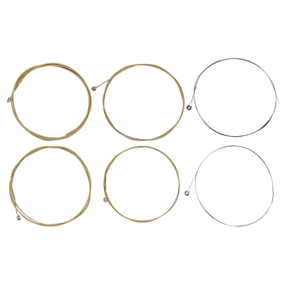 Kit de cuerdas de guitarra, 6 piezas de cuerdas de guitarra, accesorios para instrumentos de cuerda extensibles, cuerdas de guitarra de alto rendimiento Jadeshay A