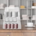 thumbnail image 3 of OULII Beverage Display Rack Display Stand Modern Acrylic Height Adjustable Supermarket 1Set, 3 of 4