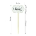 thumbnail image 3 of Efavormart 50 Pack | 5" Thank You Tag Cloud Cupcake Toppers, Bamboo Skewers, Decorative Top Cocktail Picks, 3 of 11