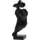 thumbnail image 1 of Statue, Silence Is Golden Thinker Abstract Sculptures Figurines Resin Statue Modern Black Statue Creative Ornaments For Entrance, Bedroom, Home, Offic, 1 of 4