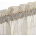 thumbnail image 2 of Diamond Home Semi-Sheer Linen Look Kitchen Tier Curtains, Ivory, 27” x 24” (2 Panels), 2 of 3
