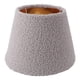 thumbnail image 1 of Abat-jour de lampe de table en tissu pelucheux, conique, simple et exquis, pour ampoules E27 et E14, pour lampadaires, gris, 1 of 4