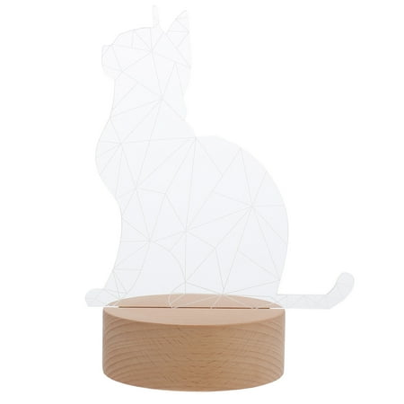 

Linaichen 3D Night Light Cat Animal Shape 3D Table Lamp Bedside LED Night Light Desktop Decorative Lamp
