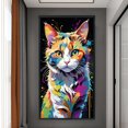 thumbnail image 3 of Hilo Algodón Ecológico Bordado 11CT 3 Hebras Impresión 40x70cm Kit Serie Punto Cruz Gato Colorido, 3 of 9