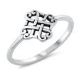 thumbnail image 1 of Celtic Love Knot Ring .925 Sterling Silver Band Jewelry Female Male Unisex Size 4, 1 of 4