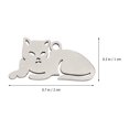 thumbnail image 2 of 10Pcs Cat Shaped Necklace Stainless Steel Pendant Creative Hanging Decoration, 2 of 9
