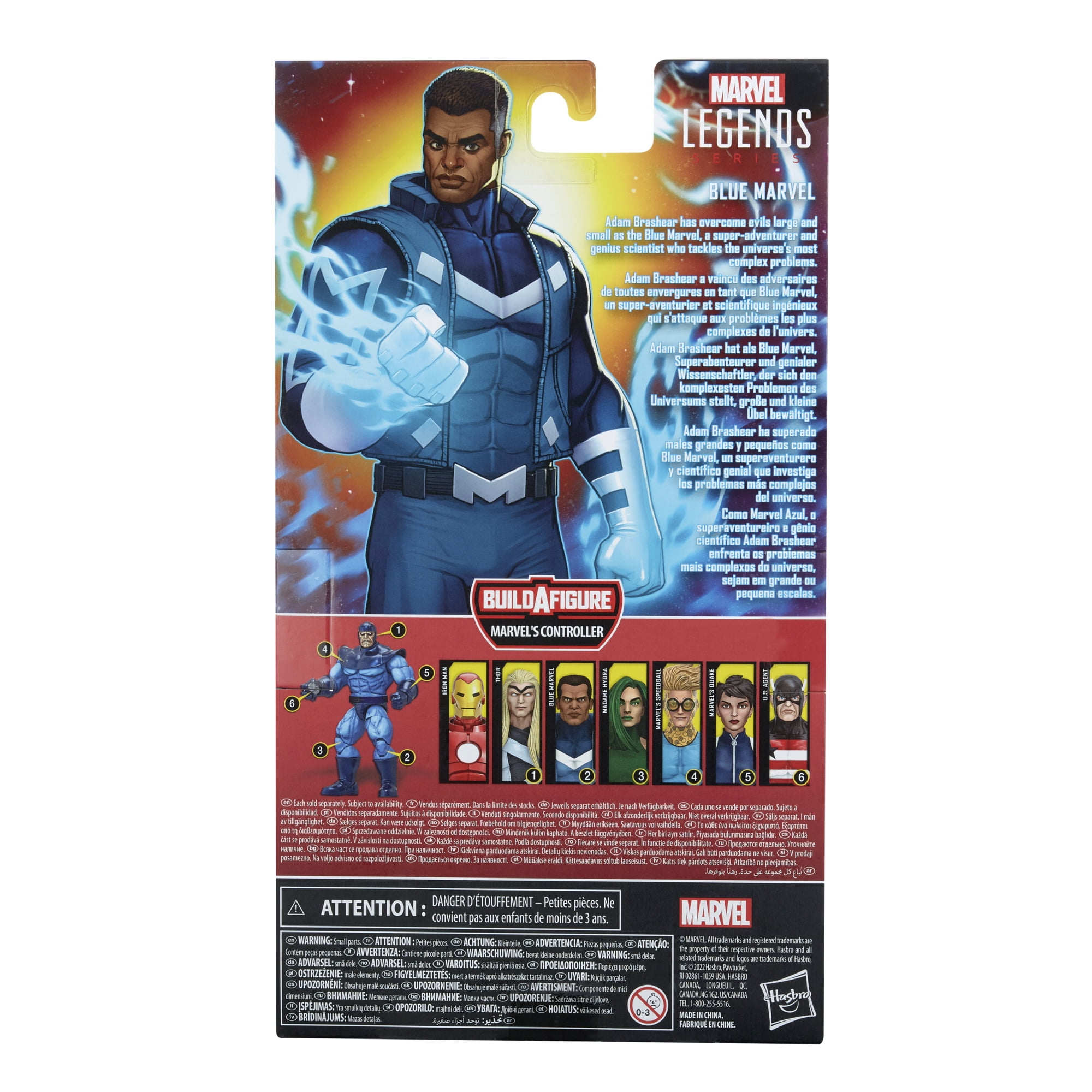 Blue marvel hotsell action figure