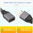 thumbnail image 2 of Cable adaptador macho a hembra compatible con HDMI, ordenador portátil, 48 Gbps, cable de extensión de baja demora, consola de juegos, accesorio para PC de escritorio, 2 metros Vogacara EL005840-03, 2 of 6