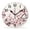 Cherry Blossoms, variant on Non-Ticking Silent Clock Battery Operated Analog Clcok Round Wall Clocks Decorative for Living Room-The Horses Run and The Dust Flies Realistic Painting(14Inch)