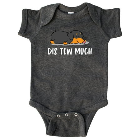 

Inktastic Napping Dis Tew Much Rottwieler Gift Baby Boy or Baby Girl Bodysuit