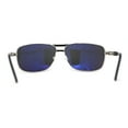 thumbnail image 4 of Mens Metal Rim Rectangle Sport Pilots Sunglasses Silver Black, 4 of 4