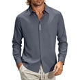 thumbnail image 2 of Men's Dress Shirts Long Sleeve Business Casual Button Down Shirts Regular Fit Formal Shirts, 2 of 5