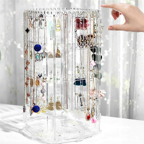Onizador ,Onizador Onizador de pendientes Joyero,Estante de exhibición de almacenamiento de joyería transparente,Soporte para pendientes 168 agujeros 168 Hugo Organizador de joyas