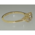 thumbnail image 4 of LBG British Made 9k Yellow Gold Cultured Pearl Womens Statement Ring - 33 size options - Size 10.5, 4 of 6