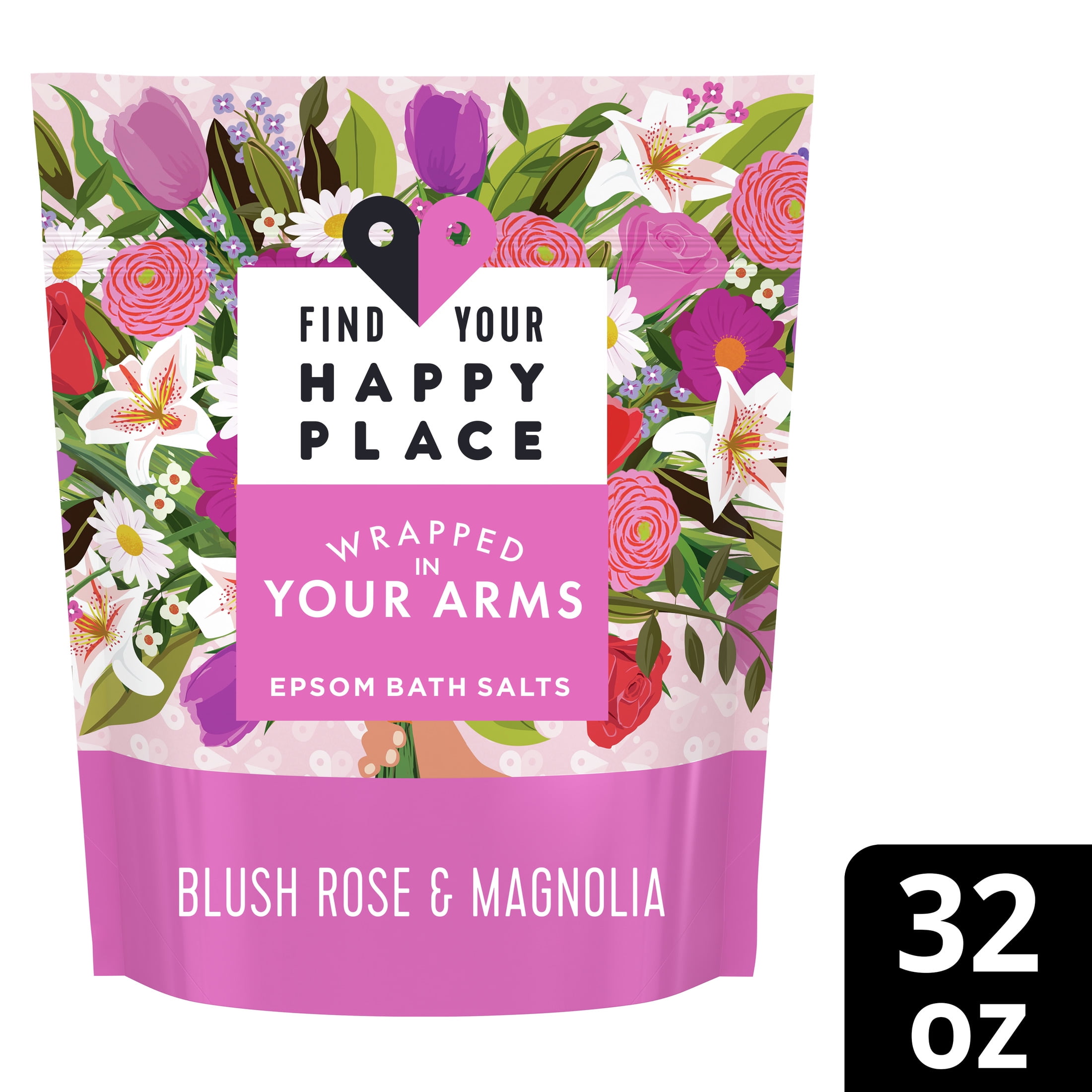 Find Your Happy Place Epsom Bath Salts Wrapped in Your Arms 32 oz