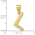 thumbnail image 4 of 14K Yellow Gold Polished Bubble Letter L Initial Pendant - Jbsp, 4 of 5