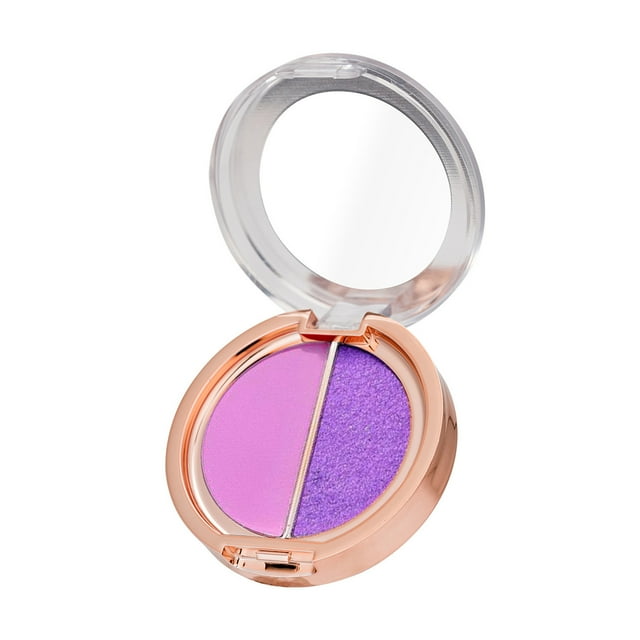 BEAUTY GLAZED Double Colors Eyeshadow Palette High Pigmented Glitter Matte Eyes Shadow Portable 06