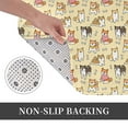 thumbnail image 6 of Sikiie Cartoon Shiba Inu Dog Print Flannel Anti-slip Floor Mat 16x24in, Thickened Dustproof Entrance Door Mat Floor Mat for Kitchen, Bathroom, Laundry Room, 6 of 7