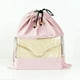thumbnail image 1 of Organizador de bolsa de almacenamiento transparente con cordón | Franela de terciopelo y PVC | Gris, Azul, Rosa | 12.2x11.8in | Estuche portátil a prueba de polvo para viajes, zapatos, ropa, 1 of 6