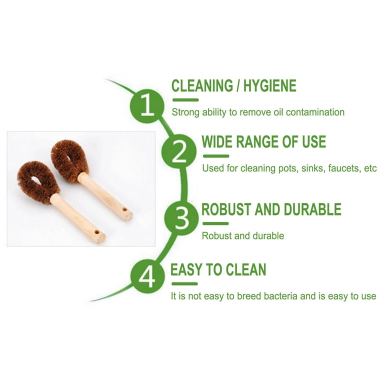 solacol Long Handle Scrub Brushes for Cleaning Shower Dish Brush