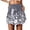 Skirt 131# Grey, variant on oqasdz Skirts for Women Floral Prints High Waist Loose Casual Short Skirt Comfort Stretchy Breathable Fashion Outdoor Activities Streetwear