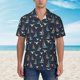 thumbnail image 2 of Fotbe Sailboat And Seagull Camisa Hawaiana para Hombre Unisex – Camisa Casual de Verano con Botones de Manga Corta de Algodón y Lino,Small, 2 of 7