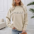 thumbnail image 2 of Womens Sweatshirt Retro Graphic Long Sleeve Crew Neck Pullover Casual Lightweight Tops, 2 of 4