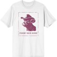 thumbnail image 3 of Cowboy Pig "Piggin' Back Rides" Adult White Crew Neck Short Sleeve Tee-XXL, 3 of 4