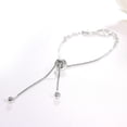 thumbnail image 5 of Pulsera Infinito Zefei Wu Ajustable con Dije de Cristal Color Plata, 5 of 5