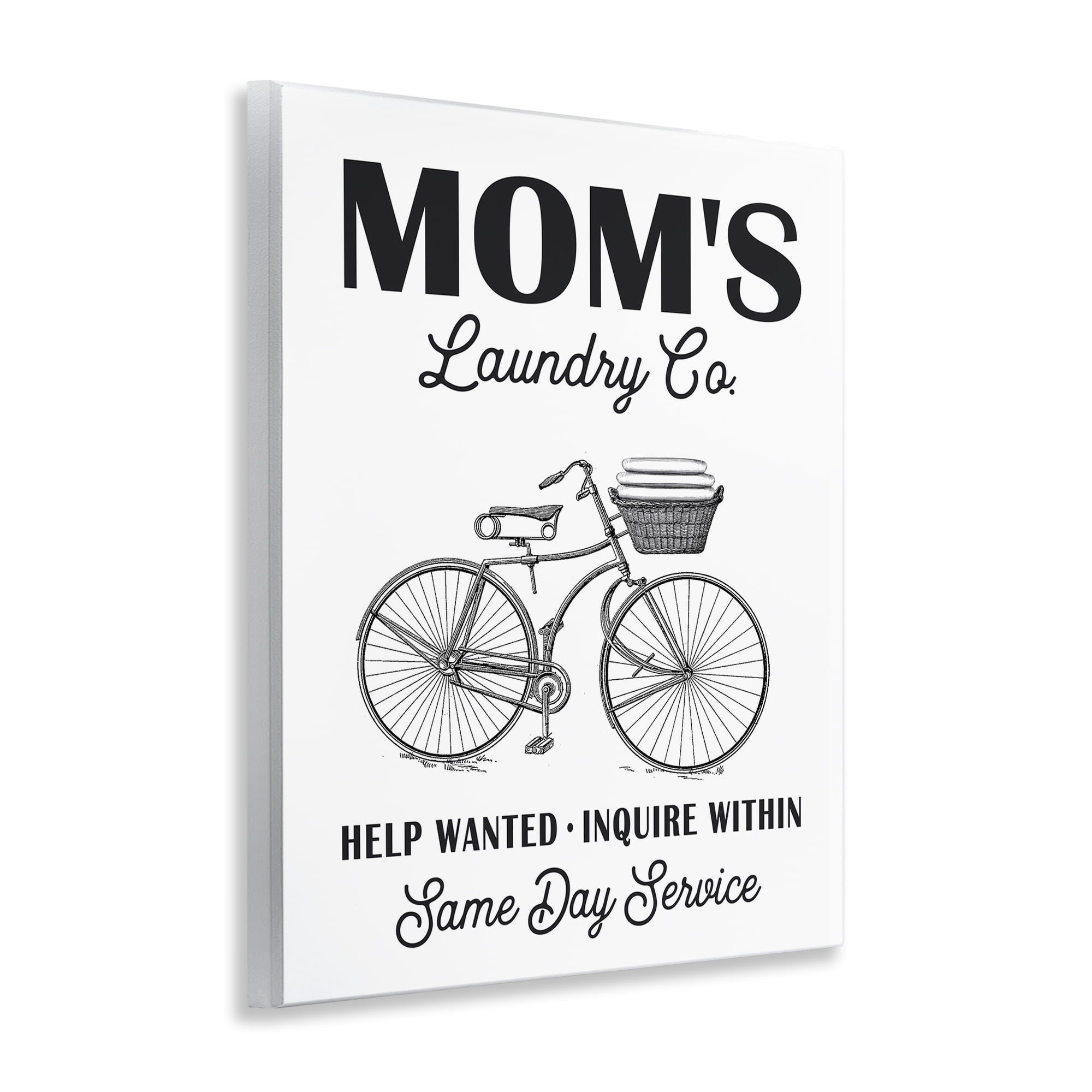 Stupell Industries Mom's Laundry Co Typography Painting Unframed Art Print Wall Art, 11 x 14