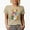 Tan, variant on Too Hip to Hop, Retro Easter Sunday Bunny Art Favor, Souvenir or Merch Gift, White T-Shirt, 3XL