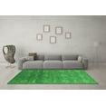 thumbnail image 3 of Ahgly Company Indoor Round Oriental Green Industrial Area Rugs, 3' Round, 3 of 4