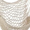 thumbnail image 3 of Zingz & Thingz Cotton Hammock Chair with Wooden Bar - 46" - Beige, 3 of 4