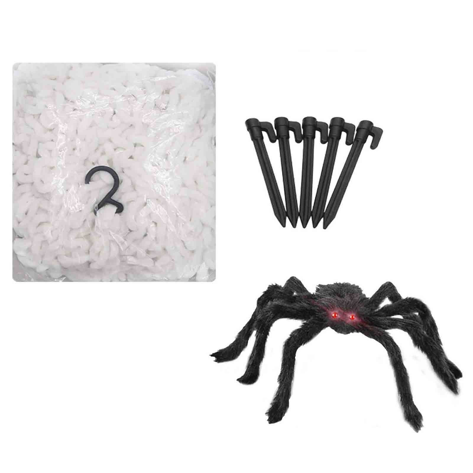 Pompotops Up to 50% off, Halloween Decorations Outdoor Decoration Cobwebs And Spider