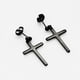 thumbnail image 5 of Aretes de Crucifijo Salvador Acero Inoxidable 316L para Mujer y Hombre, 5 of 7