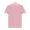 thumbnail image 3 of Zylanna Men's T-Shirts Casual Tee, Solid Color Loose Crew Neck Short Sleeve Pullover Blouses for Men Pink Size L, 3 of 4