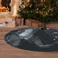 thumbnail image 6 of Sikiie Forest Black Ghost Warrior 30-48 inches {designName} Print Christmas Tree Skirt Snowman Xmas Tree Skirt with Edge Christmas Decorations for Holiday Party-48", 6 of 7