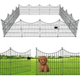 thumbnail image 1 of Panels Garden Fence Dog Fence Outdoor For Yard in H x .ft L Rustproof Metal Fencing with Ground Stakes | No Dig Animal Proof Containment for Pets/Rabbits | Durable Patio Security, 1 of 6