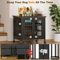 thumbnail image 6 of POAO 27"Dog Crate Furniture with Name Tag,Heavy Duty Dog Kennel Indoor for Small Dogs,Double-Door Sturdy Furniture Style End Table for Anxiety Dog, 6 of 10